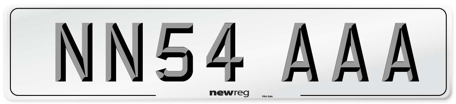 NN54 AAA Number Plate from New Reg